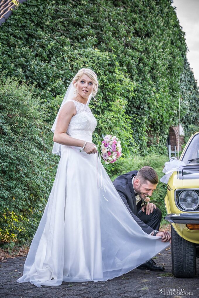 Opel Manta als Hochzeitsauto