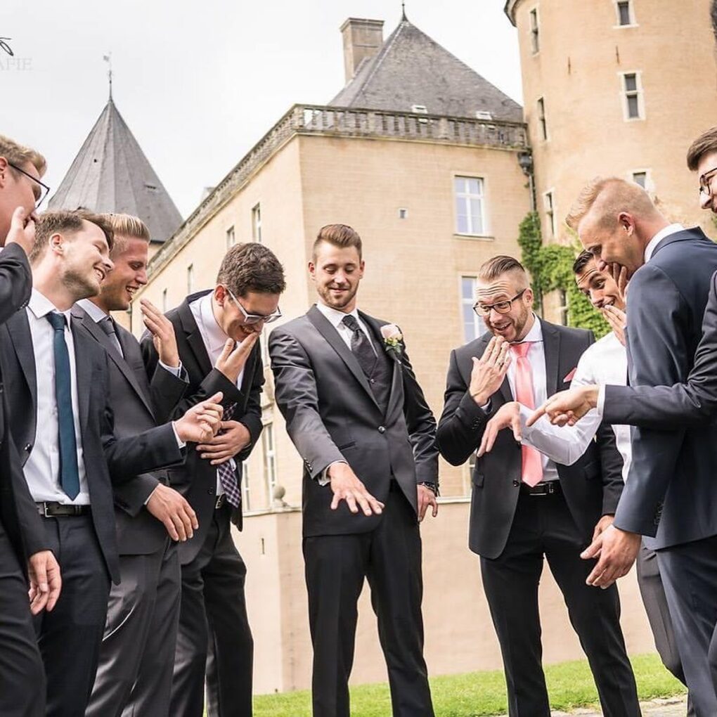 Gruppenfotos Männer Hochzeit