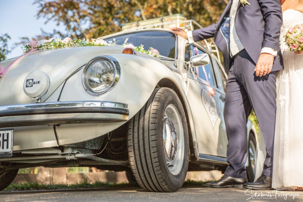 VW Käfer Hochzeitsfotos